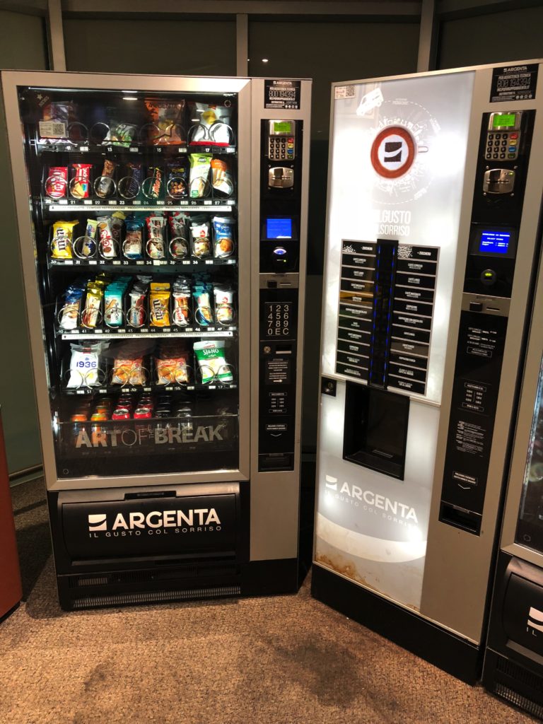 Venice airport vending machines