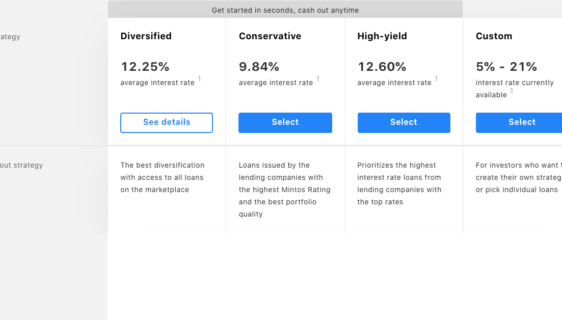 Strategie investimento Mintos - Rendita passiva