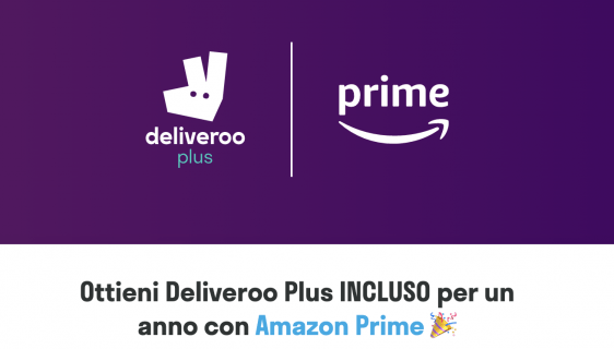 Deliveroo Gratis con Amazon Prime