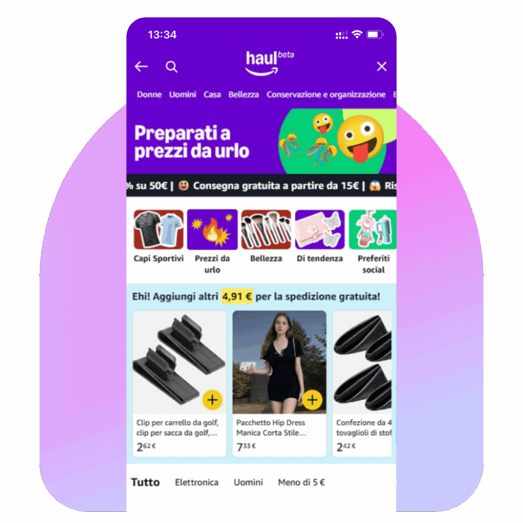 Amazon Haul: La Rivoluzione dello Shopping Low-Cost Arriva in Italia