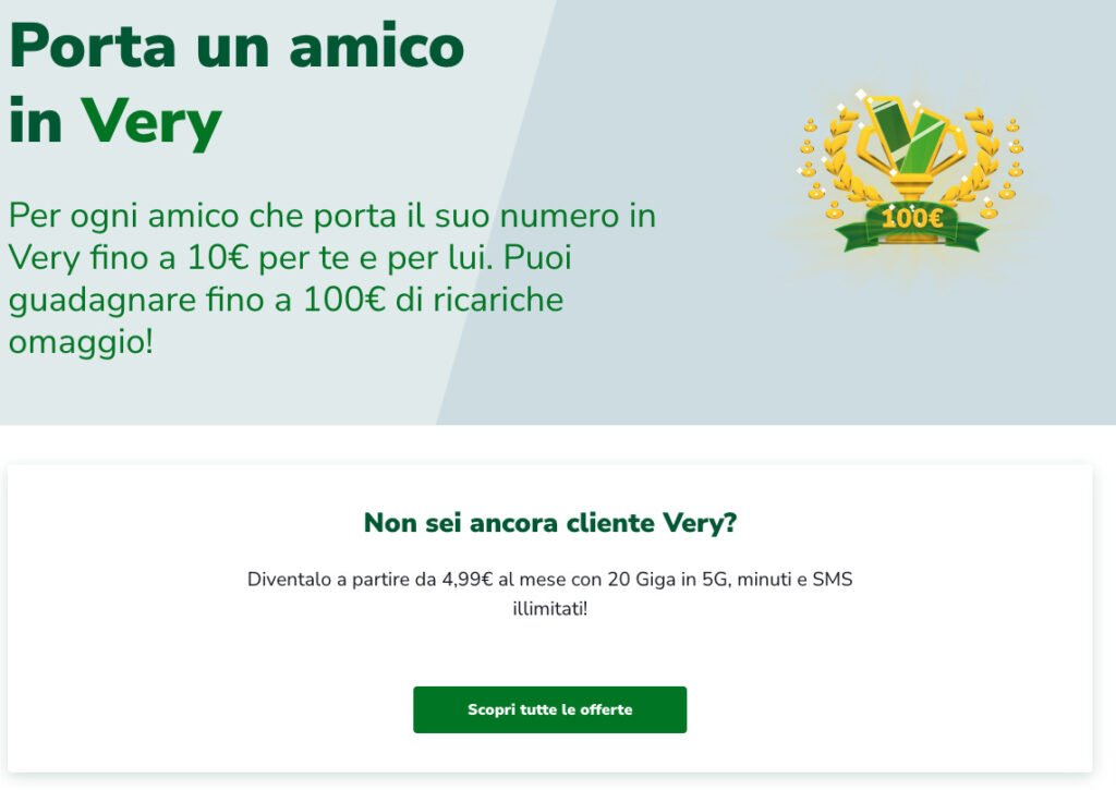 Codice Amico Very Mobile