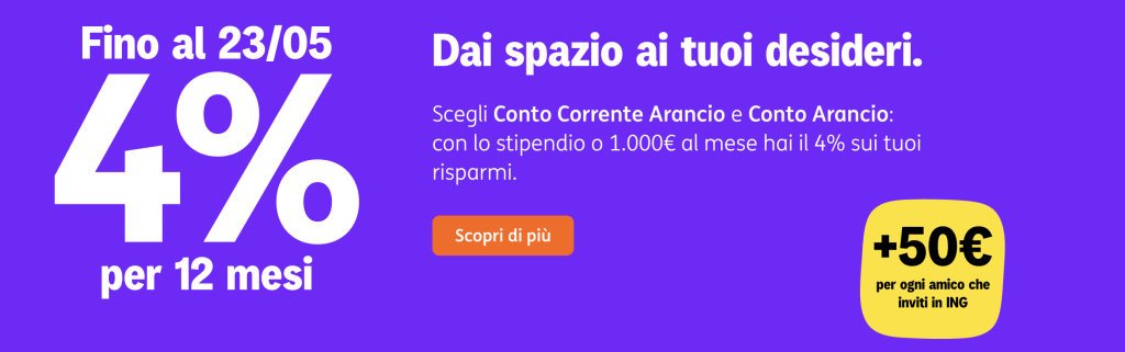 Conto ING Direct: come ottenere €50 di Bonus